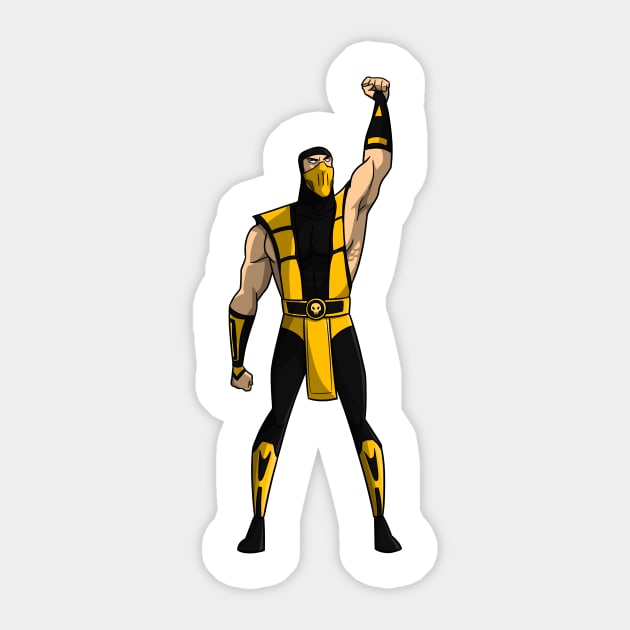 Scorpion Sticker by Gabron_art